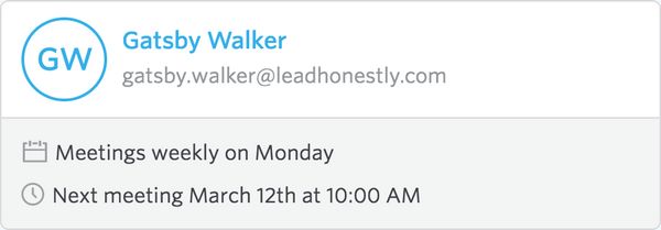 Lead Honestly employee overview with Google Calendar integration